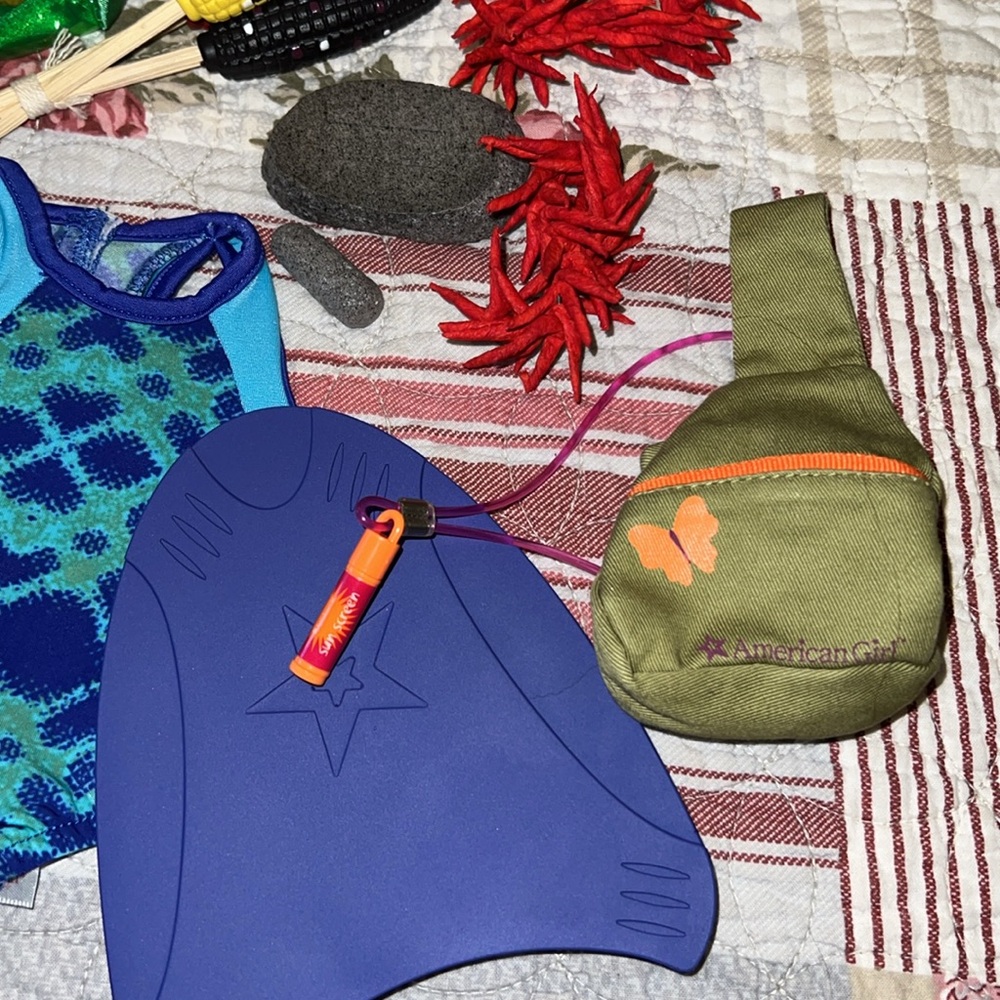 Lot RARE American Girl Doll Clothing & Accessories Set birthday cake camping ++ - Picture 2 of 8